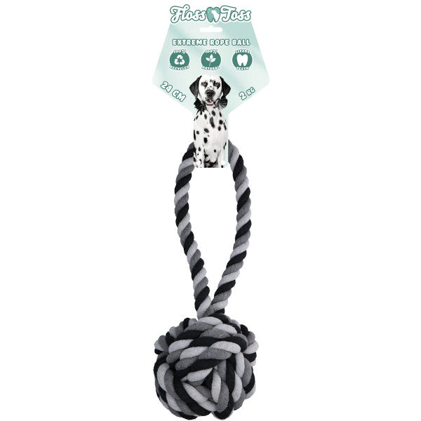 Floss Toss Dental Rope Exteme Tug and Ball - 60 cm