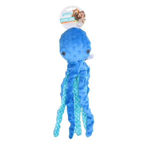 Plush Octopos blau L