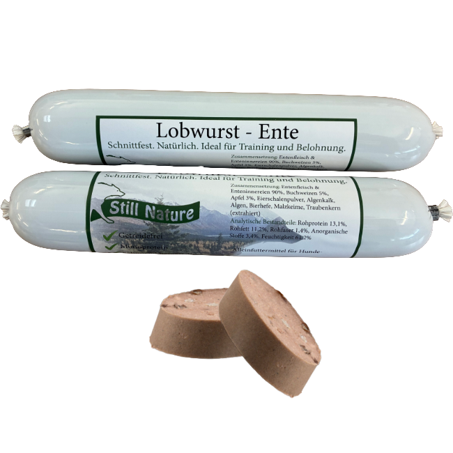 Lobwurst - Ente mit Buchweizen und Apfel 400g