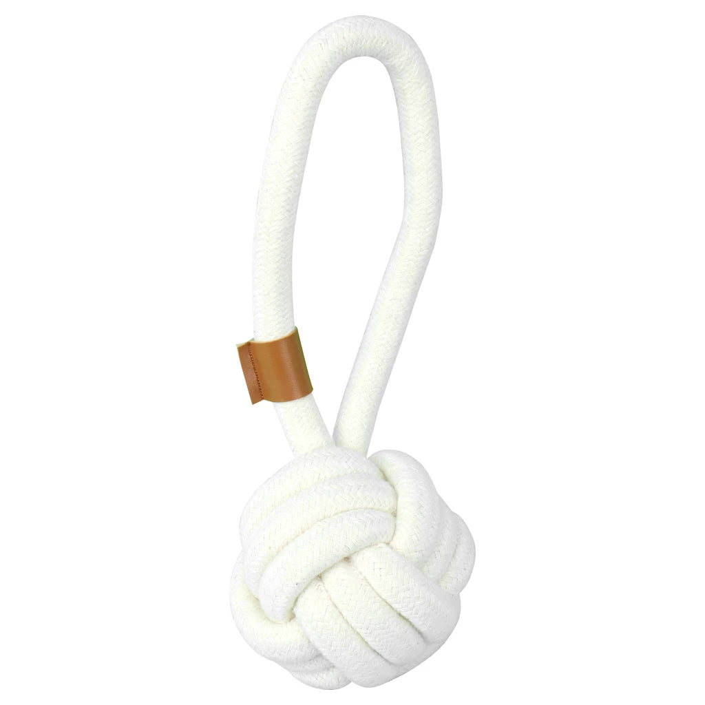 Pawise Premium cotton toy Ball mit Griff
