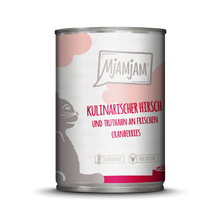 Mjamjam Katze kulinarischer Hirsch und Truthahn 400g