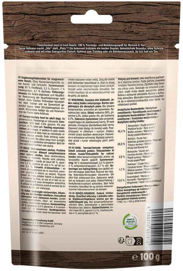 Meat & Treat Pearls Rind 100g