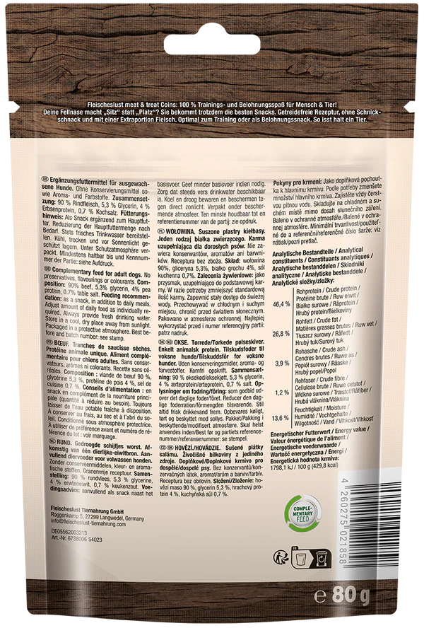 Meat & Treat Coins Rind 80g