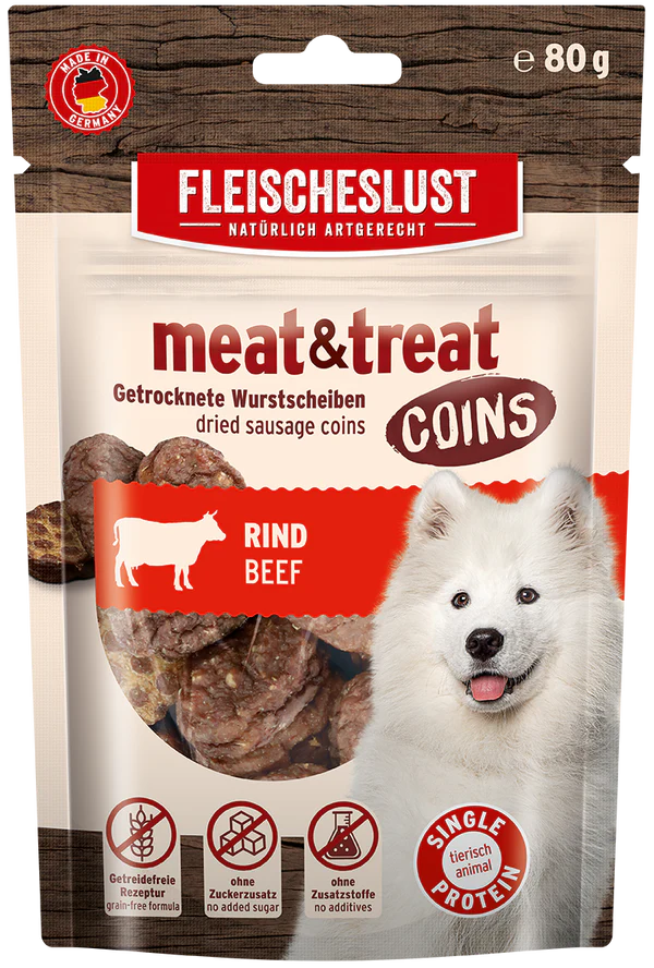 Meat & Treat Coins Rind 80g