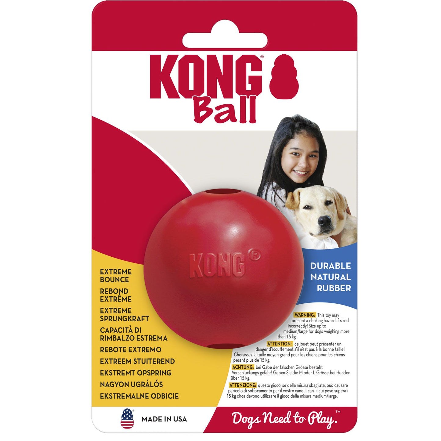 KONG Ball M/L rot