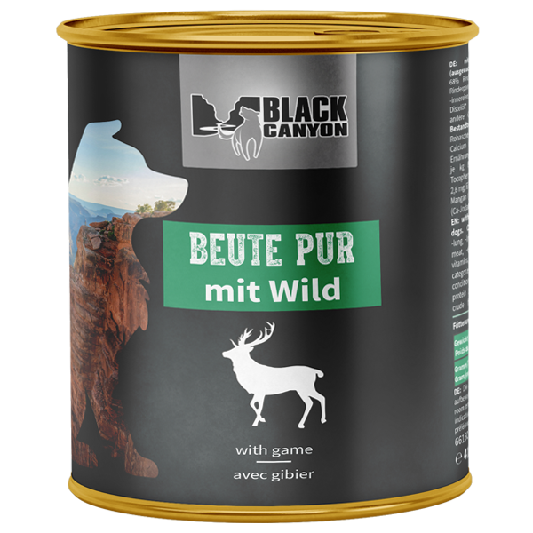 Black Canyon Beute Pur- mit Wild 820g