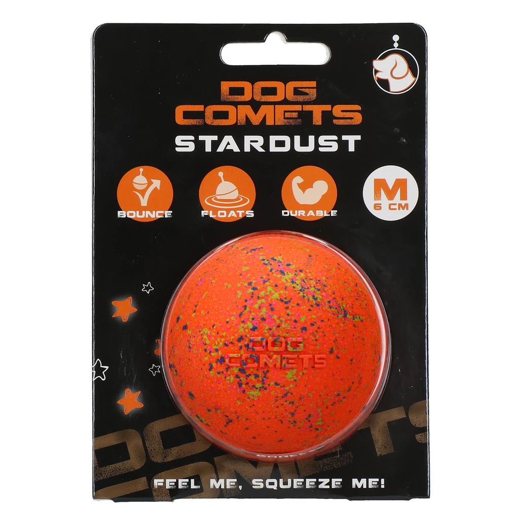 Dog Comets Ball Stardust Orange M