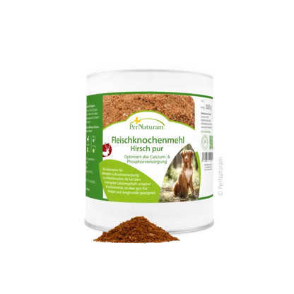 Fleischknochenmehl Hirsch pur 500g