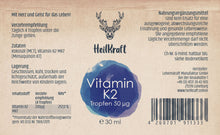 Vitamin K2 MK7 Tropfen 50 μg 30 ml
