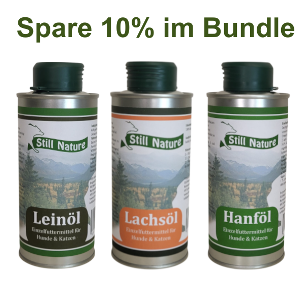 Öl Bundle | Lachs-, Lein-, und Hanföl je 500ml