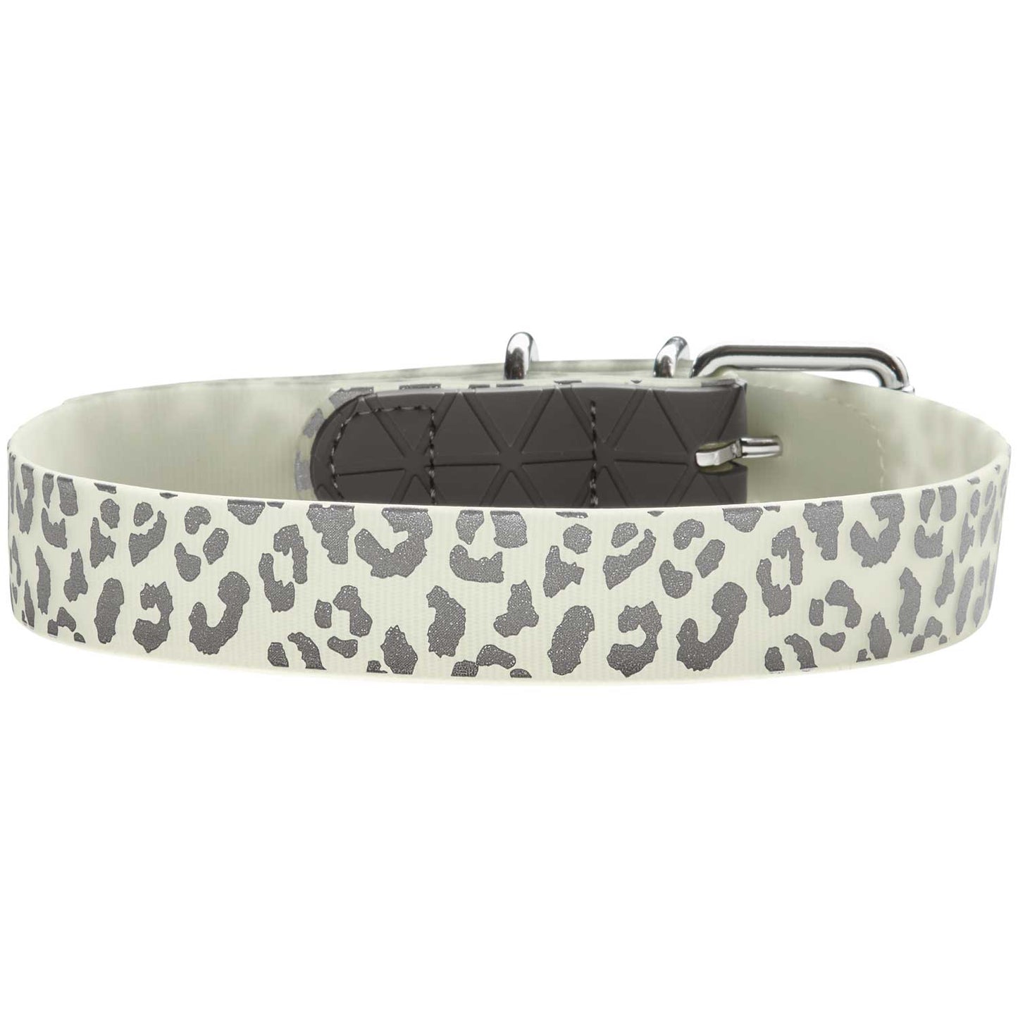 Halsband Convenience Reflect Glow L-XL (65), weiß Leopardenmuste