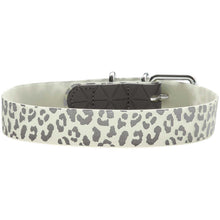 Halsband Convenience Reflect Glow S-M (45), weiß Leopardenmuster