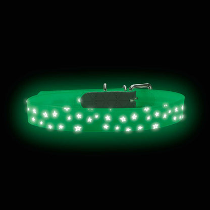 Halsband Convenience Reflect Glow S (40), weiß Sterne