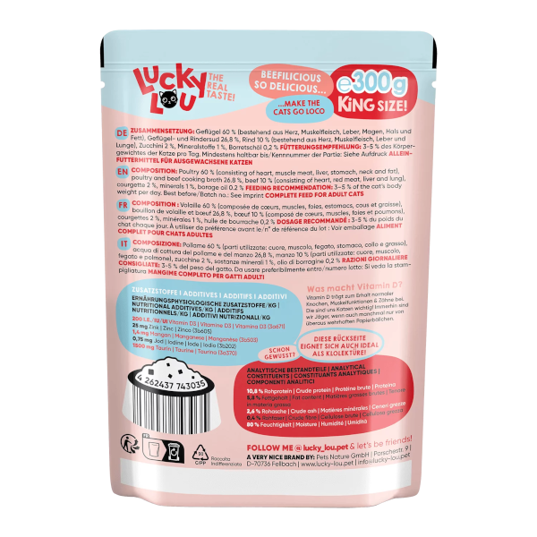 Lucky Lou Lifestage Geflügel & Rind 300g