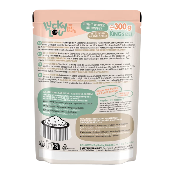 Lucky Lou Lifestage Geflügel & Kaninchen 300g