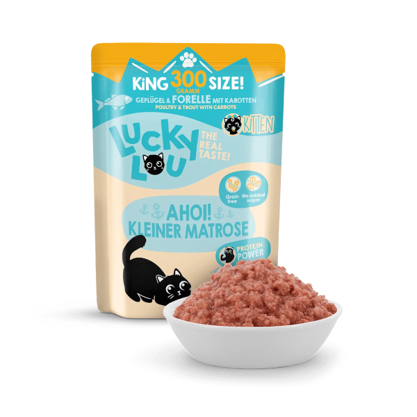 Lucky Lou Lifestage Kitten Geflügel & Forelle 300g