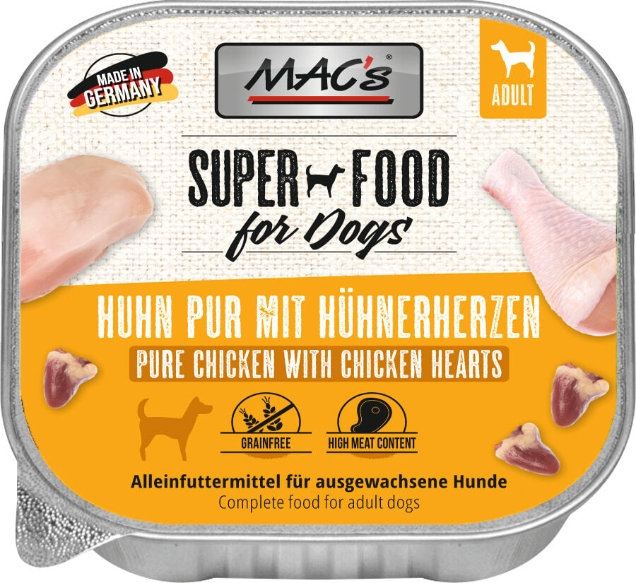 Mac´s Huhn pur mit Hühnerherzen 150g