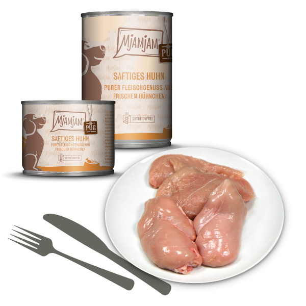 Mjamjam Hund Saftiges Huhn pur