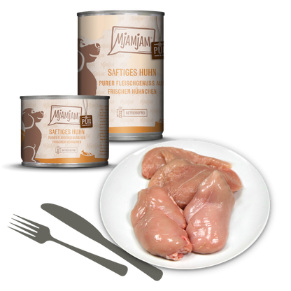 Mjamjam Hund Saftiges Huhn pur