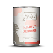 Mjamjam Katze Mahlzeit mit leckeren Herzen 400g
