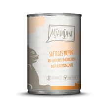 Mjamjam Katze saftiges Huhn mit Möhrchen 400g