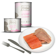 Mjamjam Katze saftiges Huhn mit Wildlachs