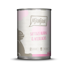Mjamjam Katze Saftiges Huhn mit Wildlachs 400g