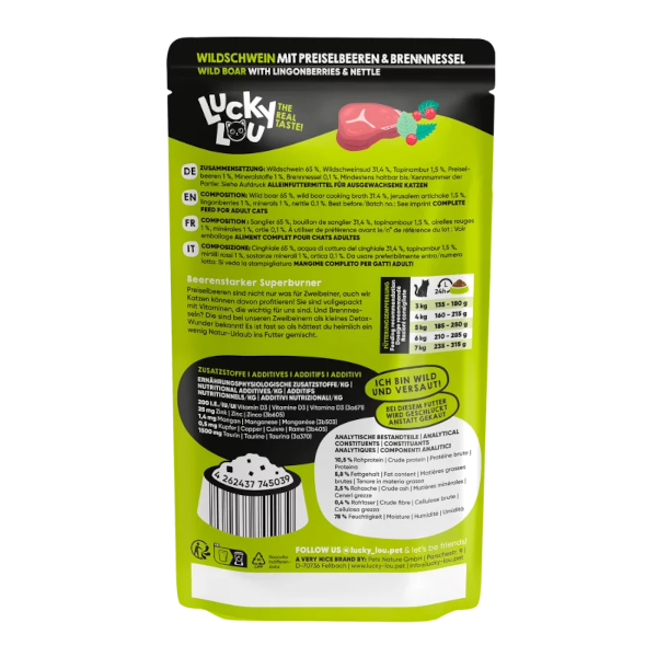 Lucky Lou SuperMono Wildschwein 125g