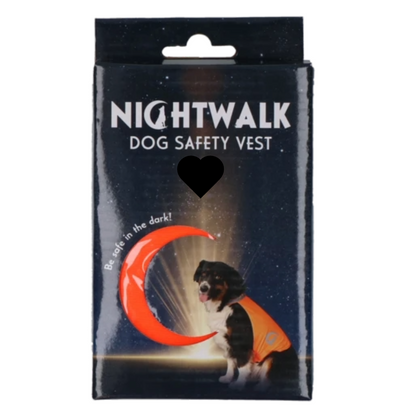 Nightwalk Dog Safety Vest orange