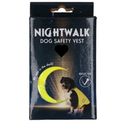 Nightwalk Dog Safety Vest gelb