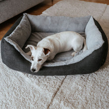 Orthopädisches Hundesofa Rockford S (60 x 40 cm), anthrazit/hellgrau