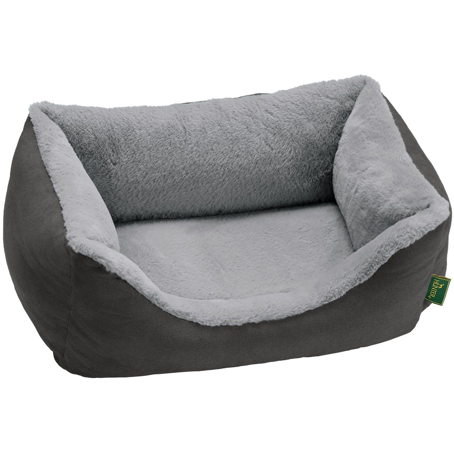 Orthopädisches Hundesofa Rockford XL (120 x 90 cm), anthrazit/hellgrau