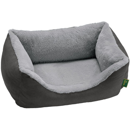Orthopädisches Hundesofa Rockford XL (120 x 90 cm), anthrazit/hellgrau