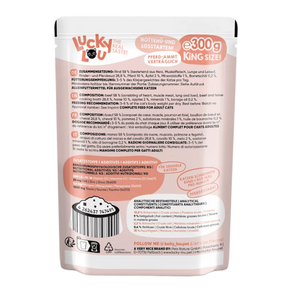 Lucky Lou Lifestage Sensitiv Rind & Pferd 300g