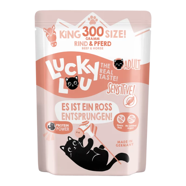 Lucky Lou Lifestage Sensitiv Rind & Pferd 300g