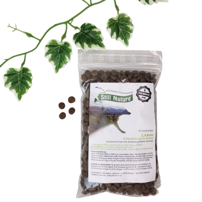 Still Nature | Lamm mit Süßkartoffel und Minze | kleine Rassen