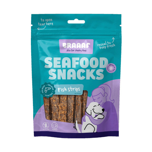 Braaaf Seafood Lachs Fish Strips 70g