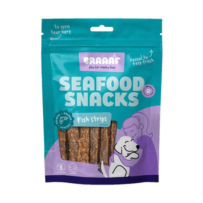 Braaaf Seafood Lachs Fish Strips 70g