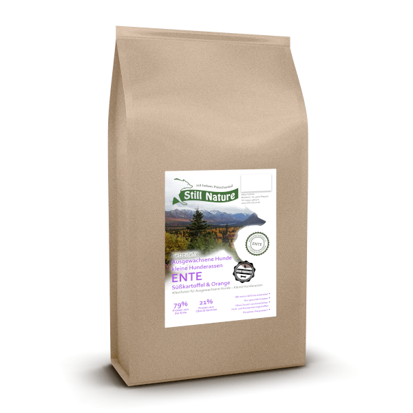 Still Nature | Ente, Süßkartoffel und Orange | kleine Rassen