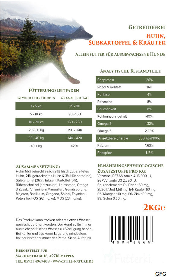 Still Nature | Huhn, Süßkartoffel und Kräuter