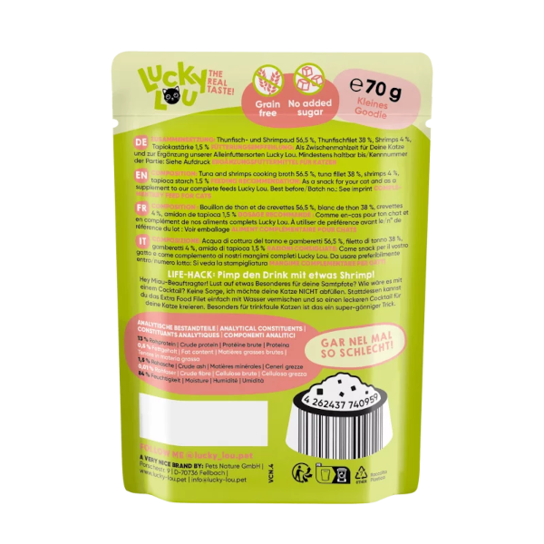 Lucky Lou Thunfisch & Shrimps in Gelee 70g
