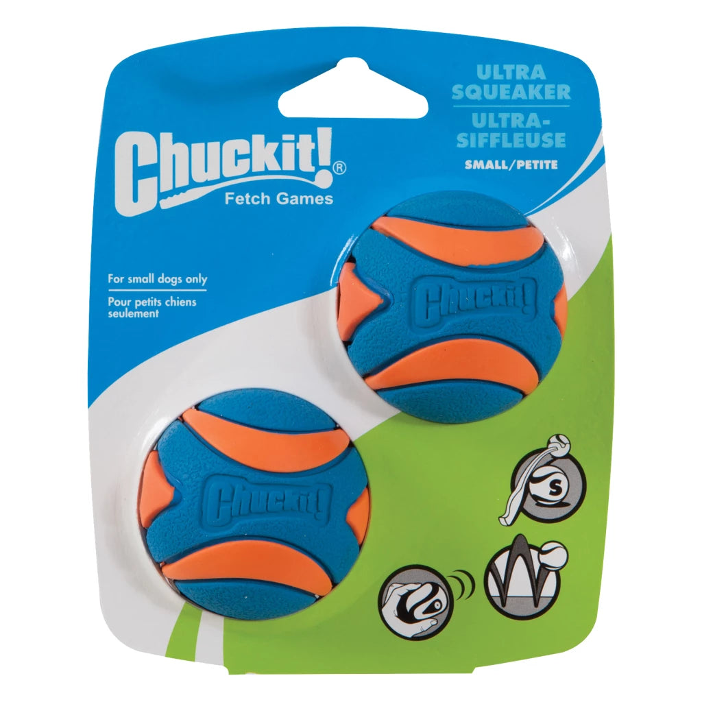 Chuckit Ultra Squeaker Ball Duo blau/orange S