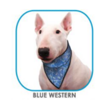 Bandana XXS Blue Western
